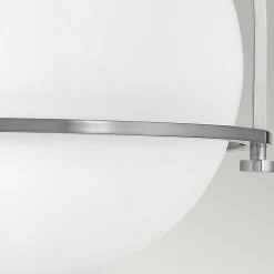 Deckenlampe Metall Glas rund Ø 28,2 cm E27 Kugel Schirm