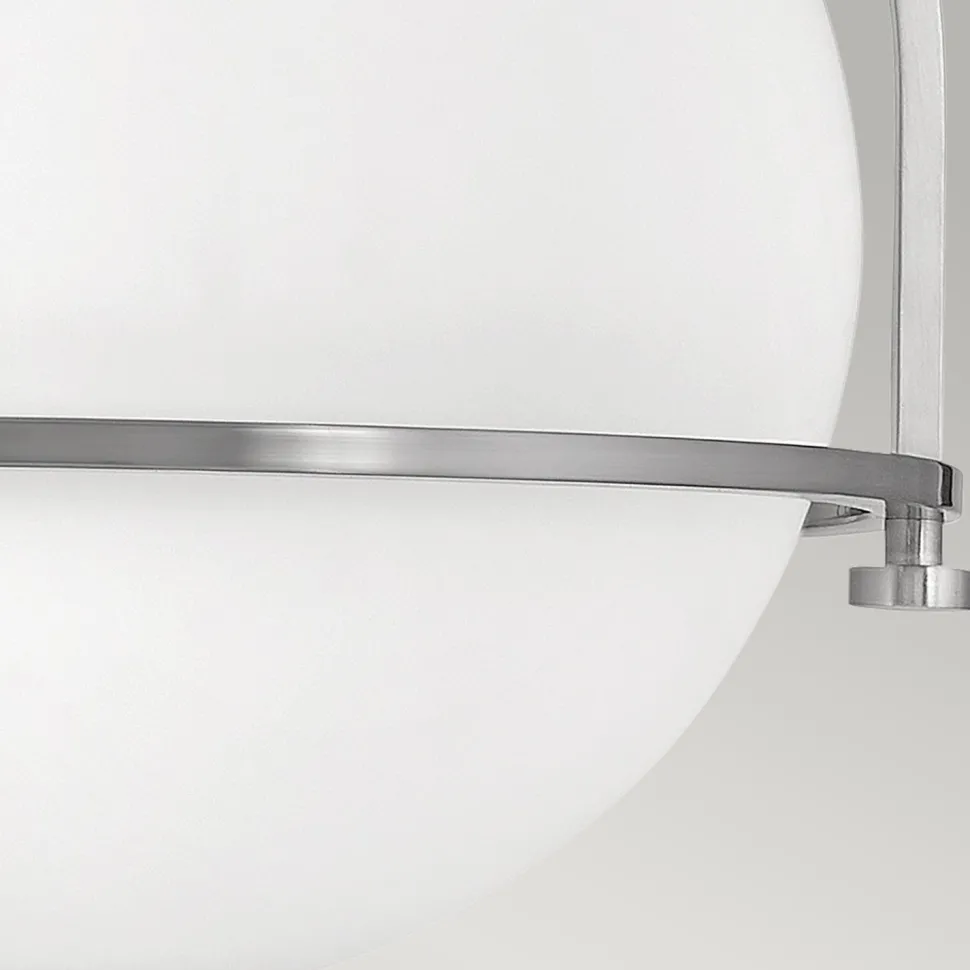 Deckenlampe Metall Glas rund Ø 28,2 cm E27 Kugel Schirm