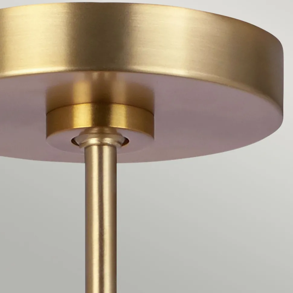 Deckenlampe Metall in Messing Ø46cm Mid Century