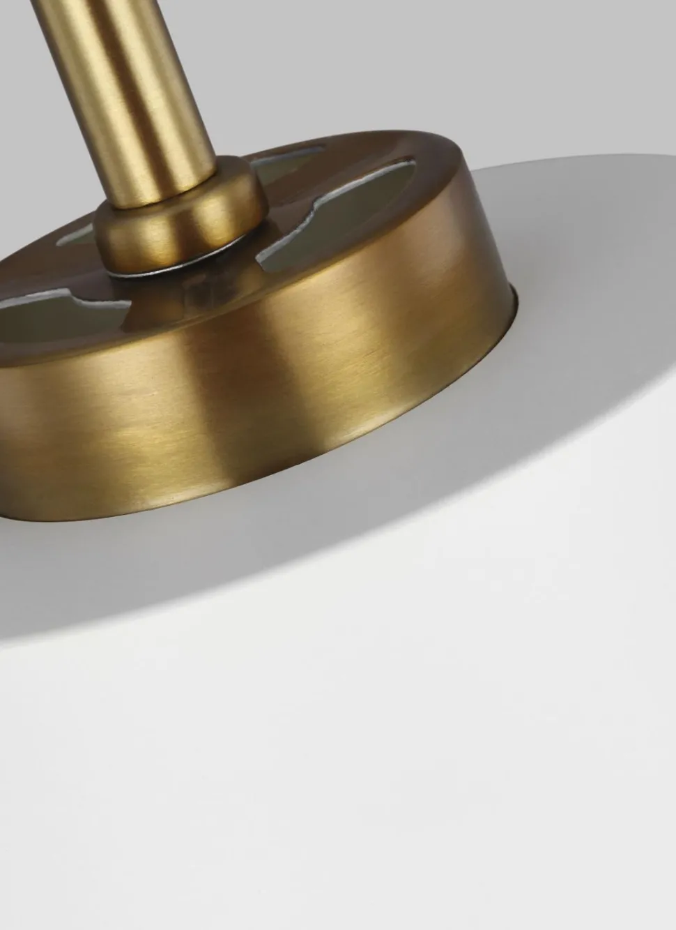 Deckenlampe Metall in Messing Weiß E27 Retro Design