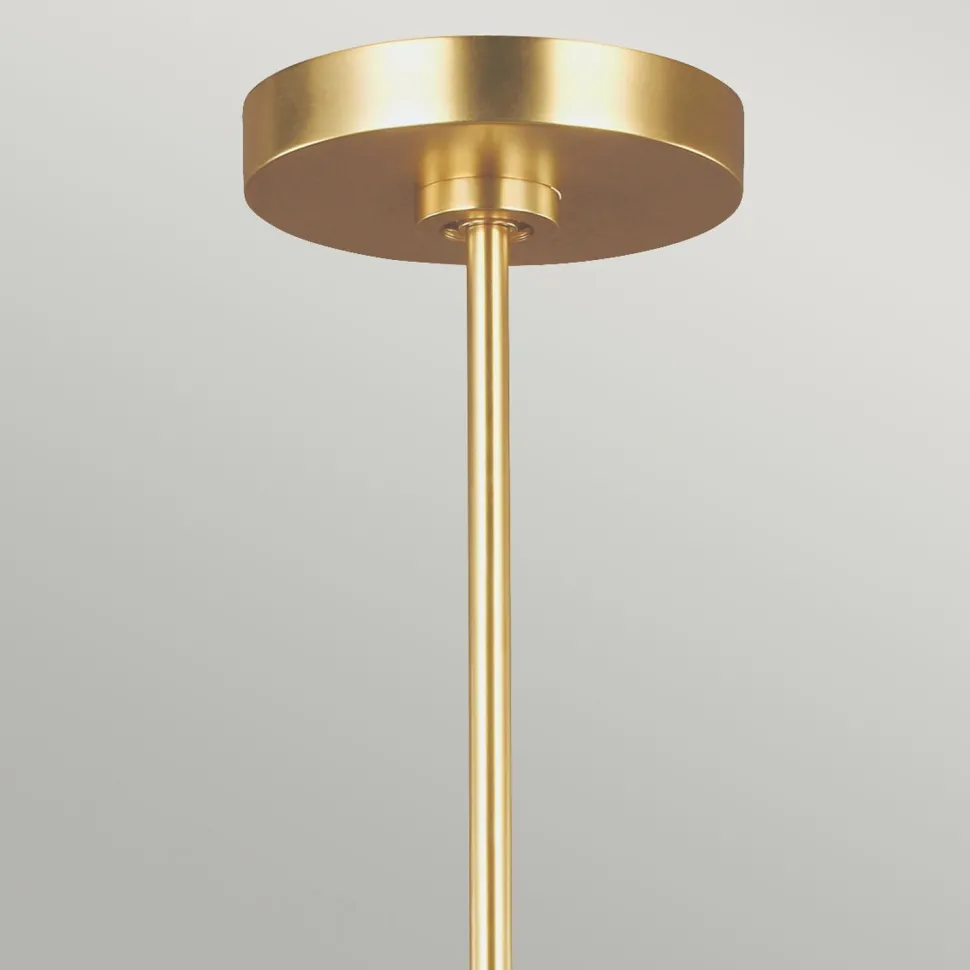 Deckenlampe Metall in Weiß Messing Ø81cm Retro