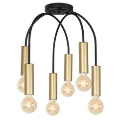 Deckenlampe Metall Modern in Messing Schwarz