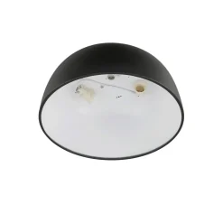 Deckenlampe Metall Schwarz gemütlich E27 Ø38 cm 3-flmg