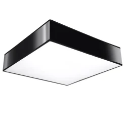 Deckenlampe Modern 55 cm breit Schwarz 4x E27 blendarm