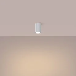 Deckenlampe Modern klein H: 10 cm Ø 6,5 cm Weiß Aufputz