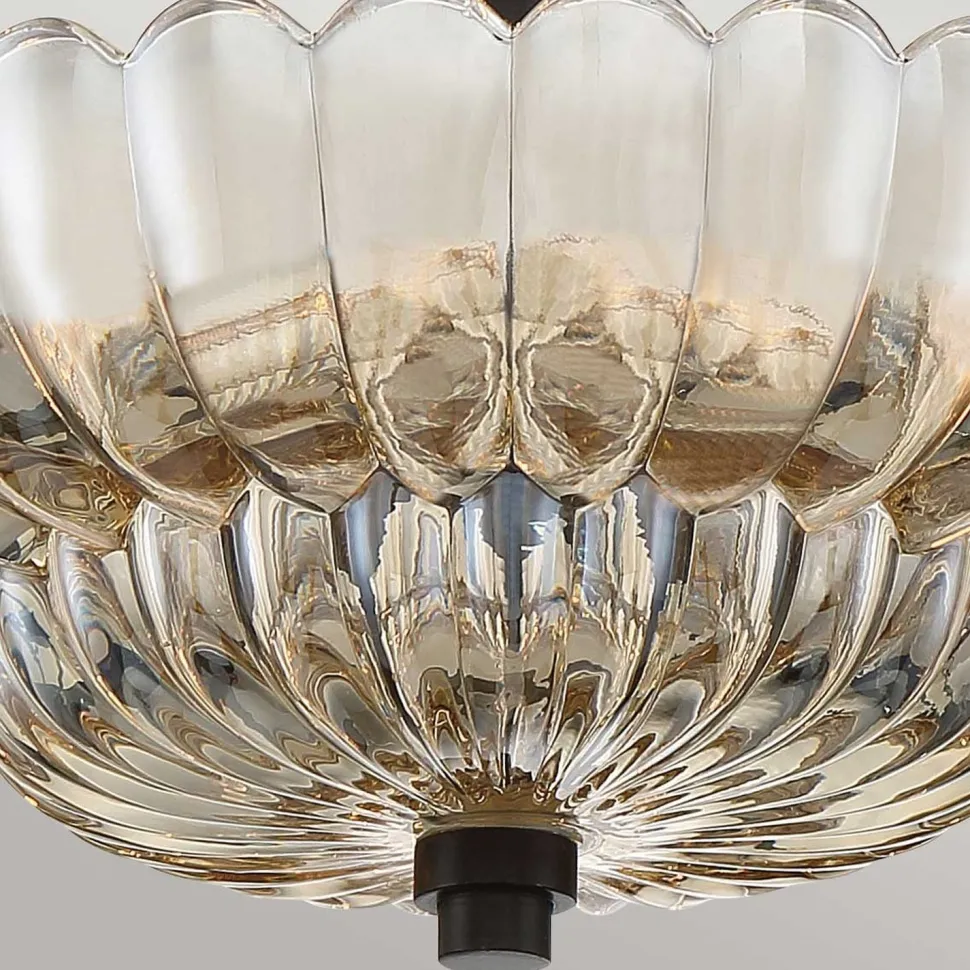 Deckenlampe Rauchglas D: 29,7 cm E14 3-flammig