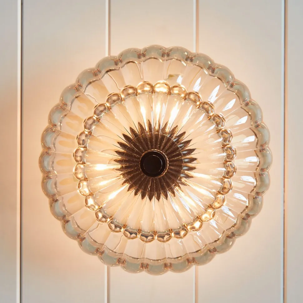 Deckenlampe Rauchglas D: 29,7 cm E14 3-flammig