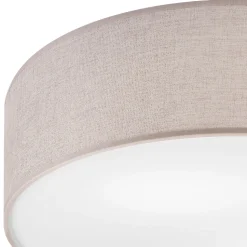 Deckenlampe rund Ø 45 cm für 2x E27 Stoff blendarm Modern