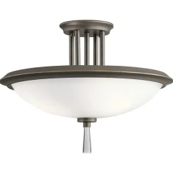 Deckenlampe rund Ø42cm Jugendstil Glas Stahl