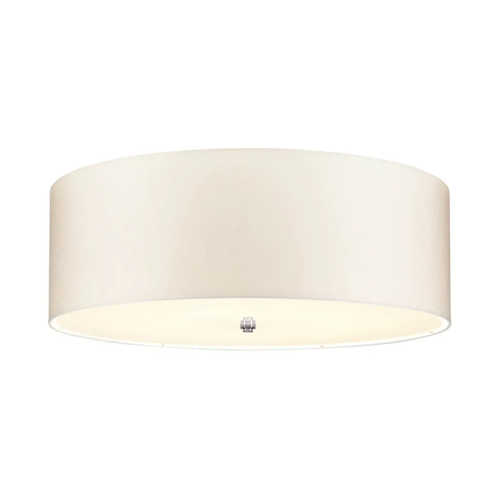 Deckenlampe Schlafzimmer Wohnzimmer Creme Chrom