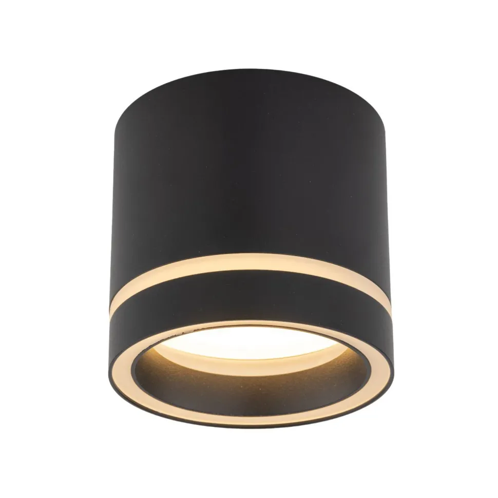 Deckenlampe Schwarz Aufputz Ø 8,5 cm klein Metall