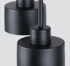 Deckenlampe Schwarz Metall 3-flammig Ø 32 cm E27