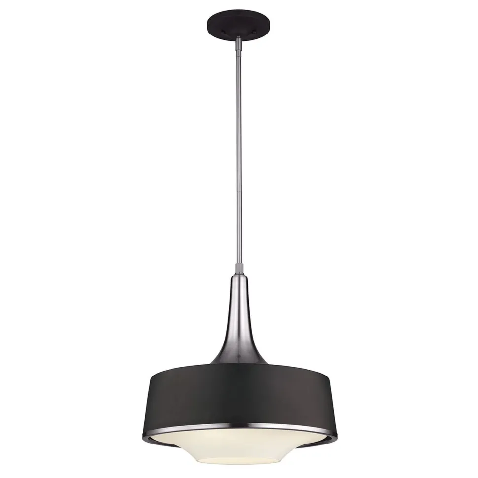 Deckenlampe Schwarz Metall Glas verstellbar Retro