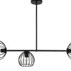 Deckenlampe Schwarz Metall E27 Retro Design RASHA