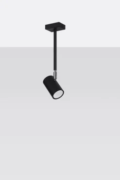 Deckenlampe Schwarz schwenkbar Metall GU10 H: 33 cm