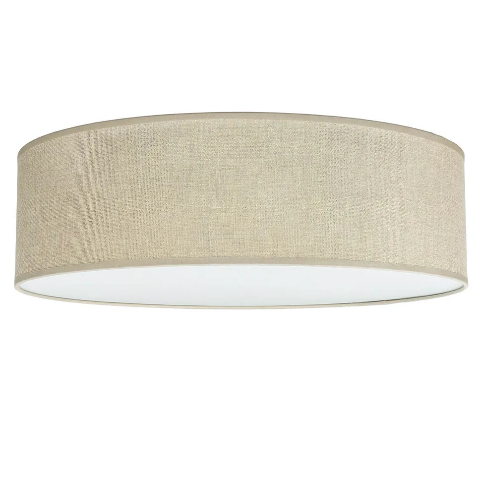 Deckenlampe Stoff Ø 45 cm rund flach blendarm 2x E27