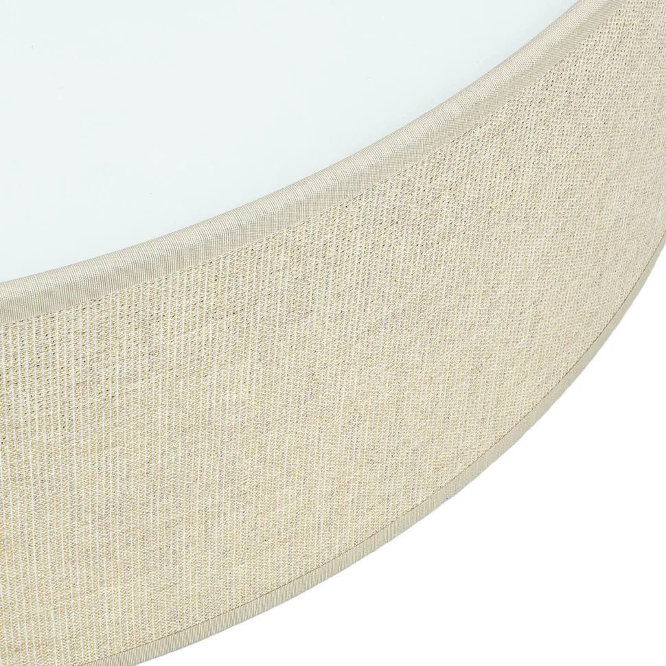 Deckenlampe Stoff Ø 45 cm rund flach blendarm 2x E27