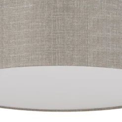Deckenlampe Stoffschirm Leinen blendarm Ø 40 cm rund