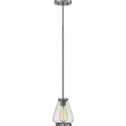 Deckenlampe Vintage Design Ø15cm Chrom E27 Metall Glas
