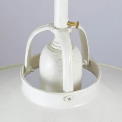 Deckenlampe Weiß Gold Shabby Chic aus Echt-Messing