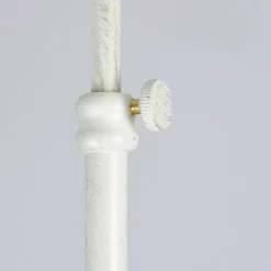 Deckenlampe Weiß Gold Shabby Chic aus Echt-Messing