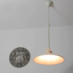 Deckenlampe Weiß Gold Shabby Chic aus Echt-Messing