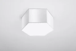 Deckenlampe Weiß L: 30,5 cm klein 2x E27 Modern blendarm