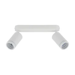 Deckenlampe Weiß Metall 43,5cm verstellbar 2-flammig GU10