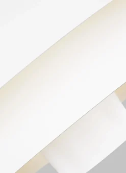 Deckenlampe Weiß Stahl Ø46cm Vintage Mid Century