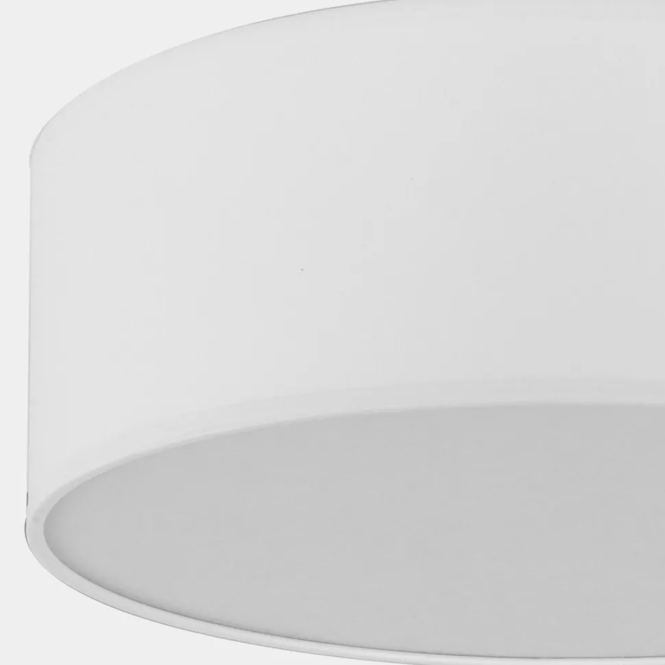 Deckenlampe Weiß Stoff Ø 45 cm rund blendarm RONDO