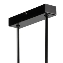 Deckenlampe Wohnzimmer Metall Schwarz für 8x E27