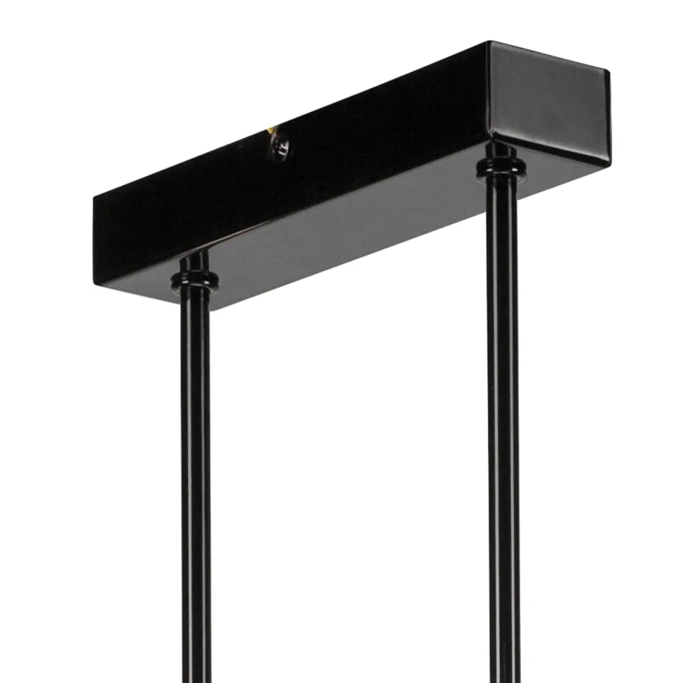 Deckenlampe Wohnzimmer Metall Schwarz für 8x E27