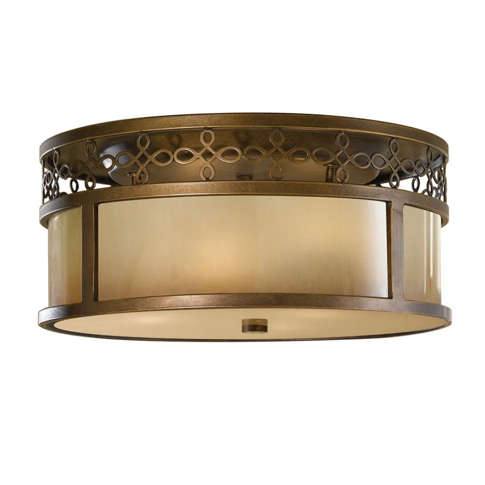 Deckenleuchte ANABELL 4 Bronze Beige Ø38cm Lampe