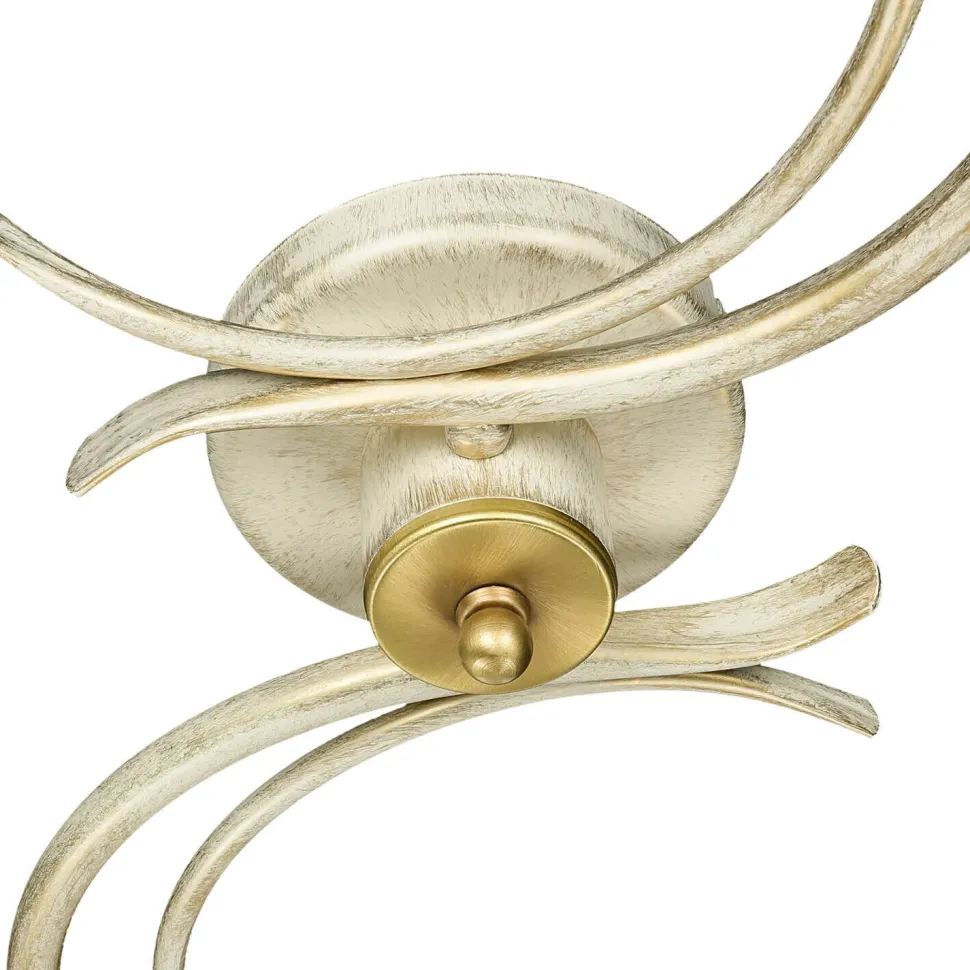 Deckenleuchte AURORA WHITE in Shabby Weiß 2-flmg