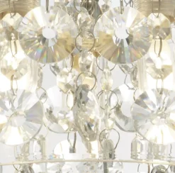 Deckenleuchte Badezimmer IP44 D: 28 cm Glas 3x G9