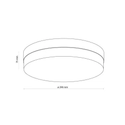 Deckenleuchte Badezimmer rund Ø 29 cm IP44 Bad Weiß E27