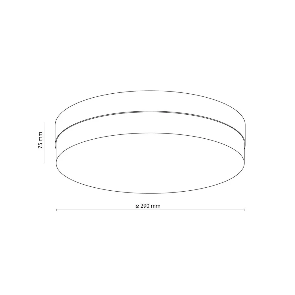 Deckenleuchte Badezimmer rund Ø 29 cm IP44 Bad Weiß E27