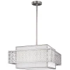 Deckenleuchte BIRO Silber Design Lampe Wohnzimmer