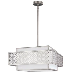 Deckenleuchte BIRO Silber Design Lampe Wohnzimmer