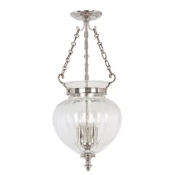 Deckenleuchte CANDELA 6 Nickel Ø28cm 3-flmg Lampe