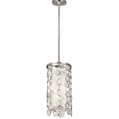 Deckenleuchte CASTELO in Nickel Glas Ø18cm Lampe