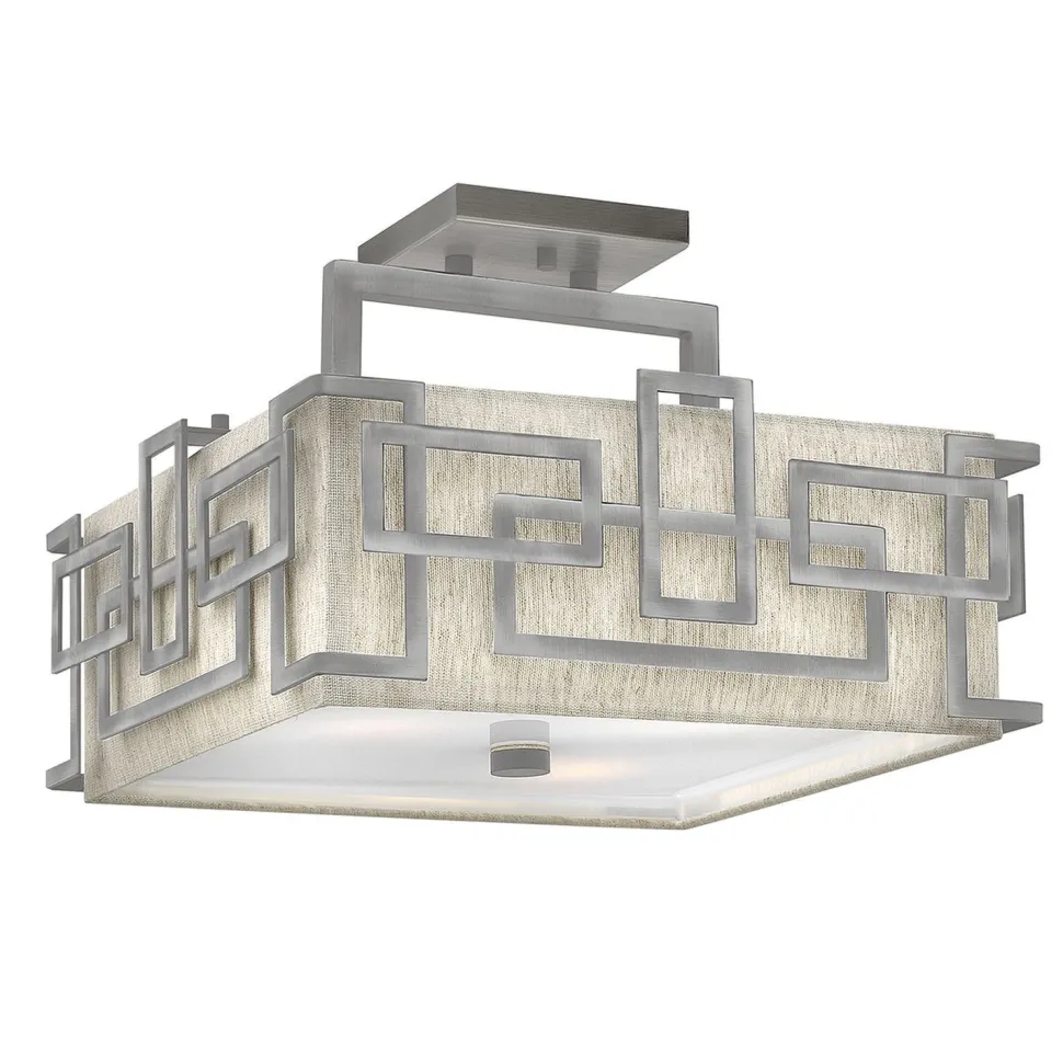 Deckenleuchte CHINO Nickel Design Lampe Wohnzimmer