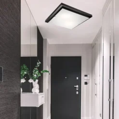 Deckenleuchte ERIN Braun Modern quadratisch