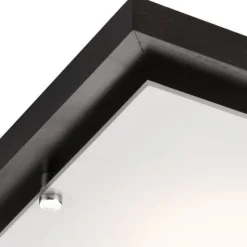 Deckenleuchte Esszimmer Braun Holz quadratisch