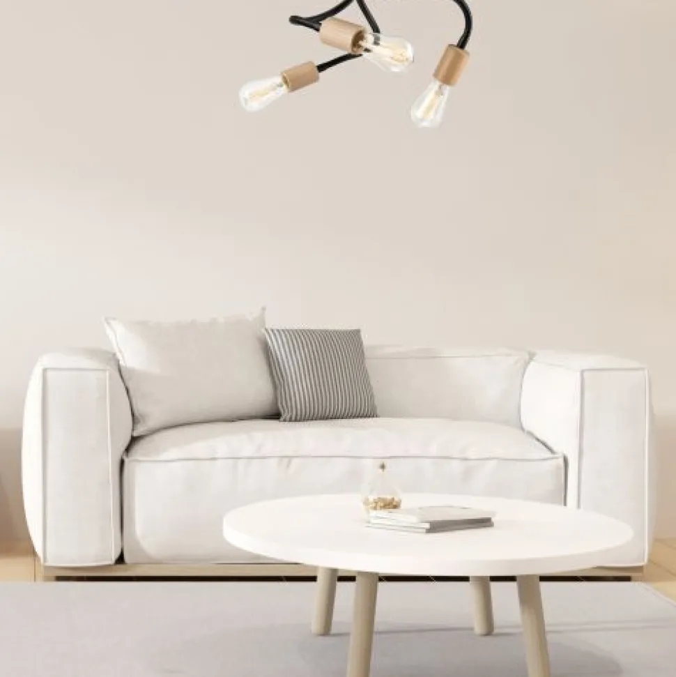 Deckenleuchte flexibel Schwarz Modern Wohnzimmer