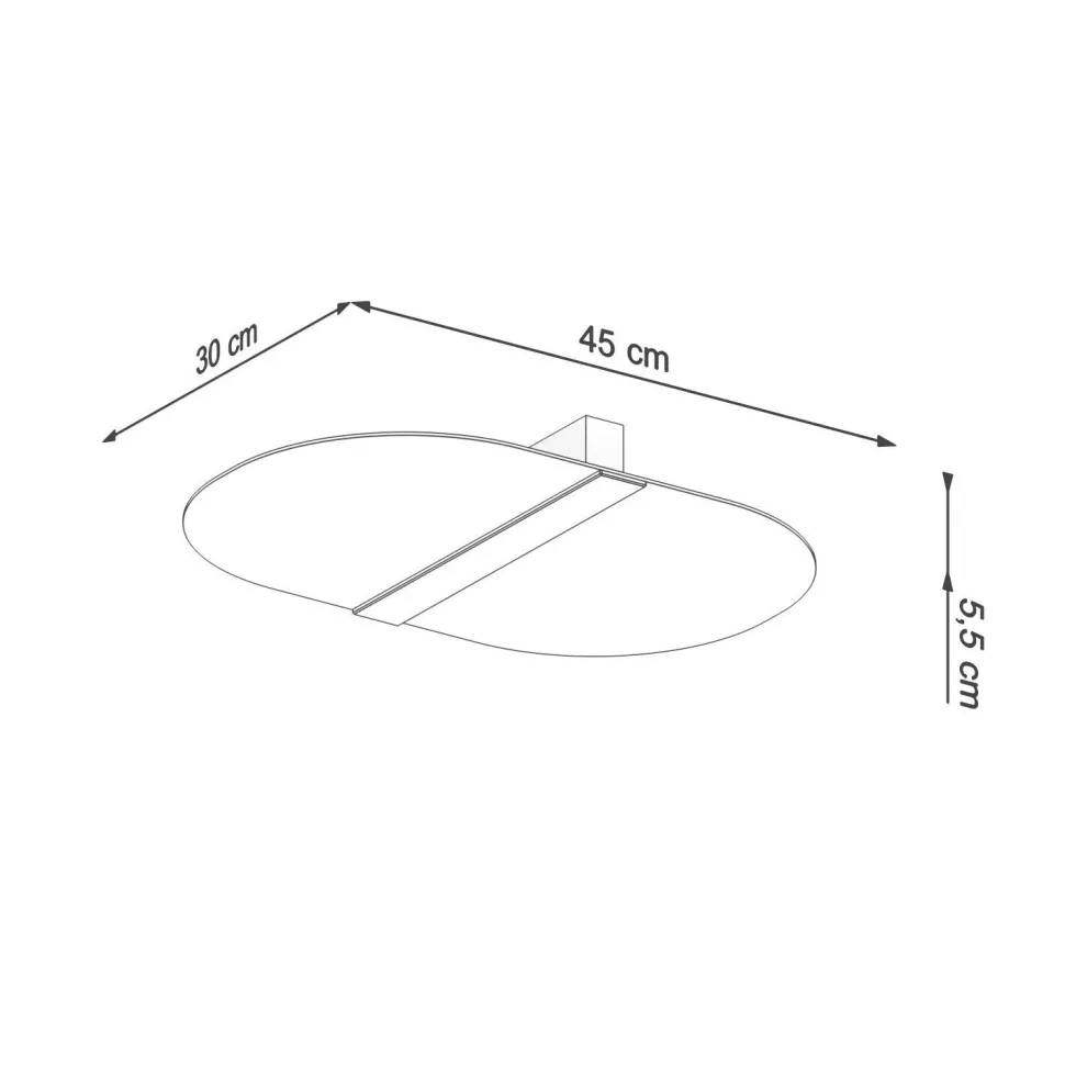 Deckenleuchte Glas Metall 45 cm lang Weiß Chrom 4x G9