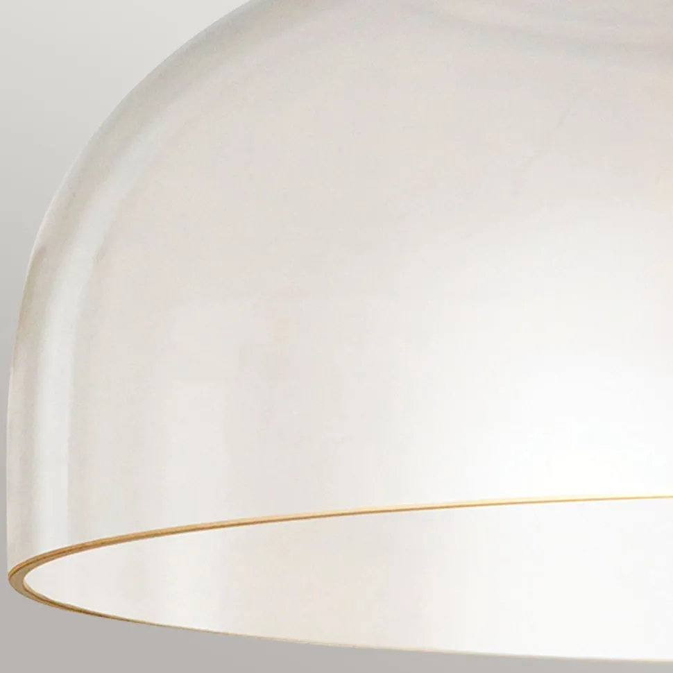 Deckenleuchte Glas Metall Ø 30,5 cm rund E27 Modern