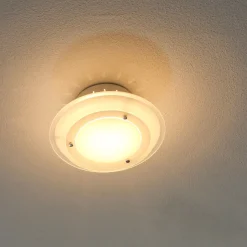 Deckenleuchte Glas Schirm Ø 22 cm rund blendarm