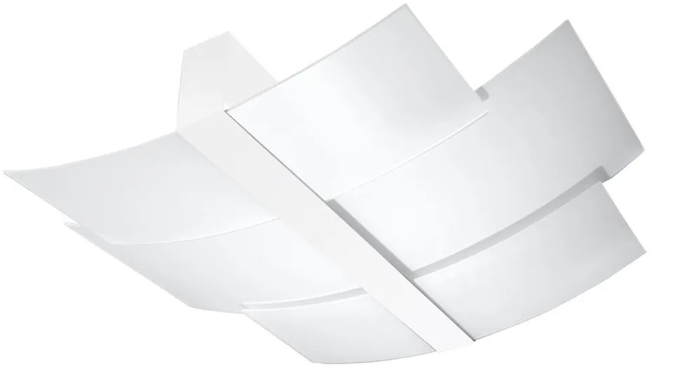 Deckenleuchte Glasschirm blendarm Weiß 3x E27 MAGO