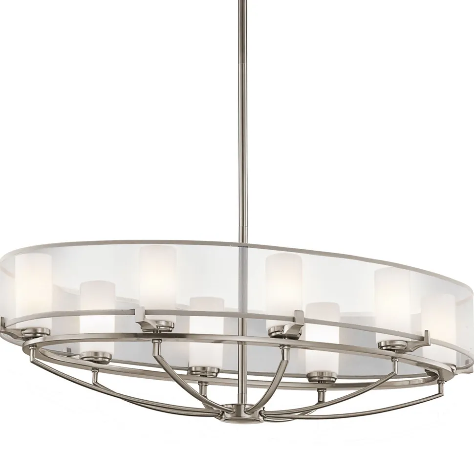 Deckenleuchte HIRA in Zinn kürzbar B:91cm Lampe